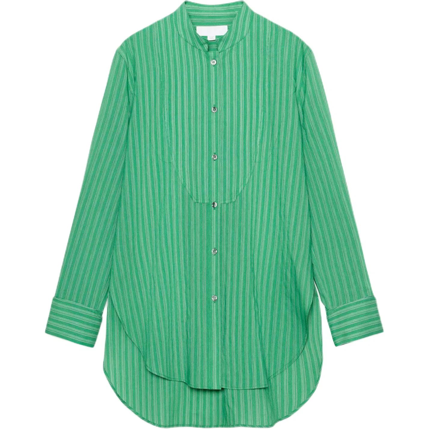 Женская рубашка с воротником-стойкой ZW Shirts ZARA, Green