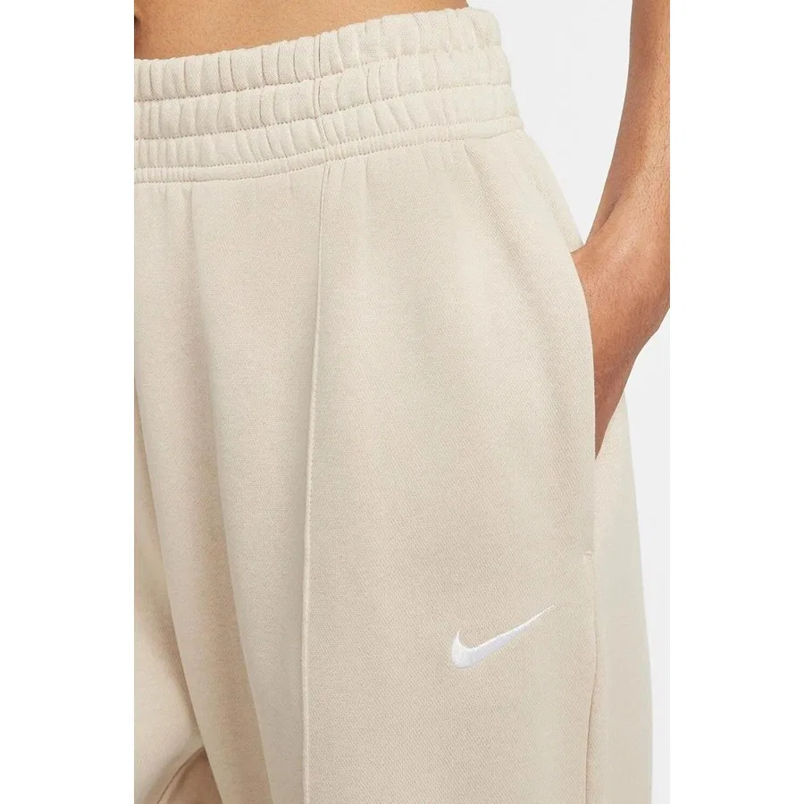 Штаны спортивные свободного кроя с защипами Nike Sportswear Essential, Кремовый — фото 3