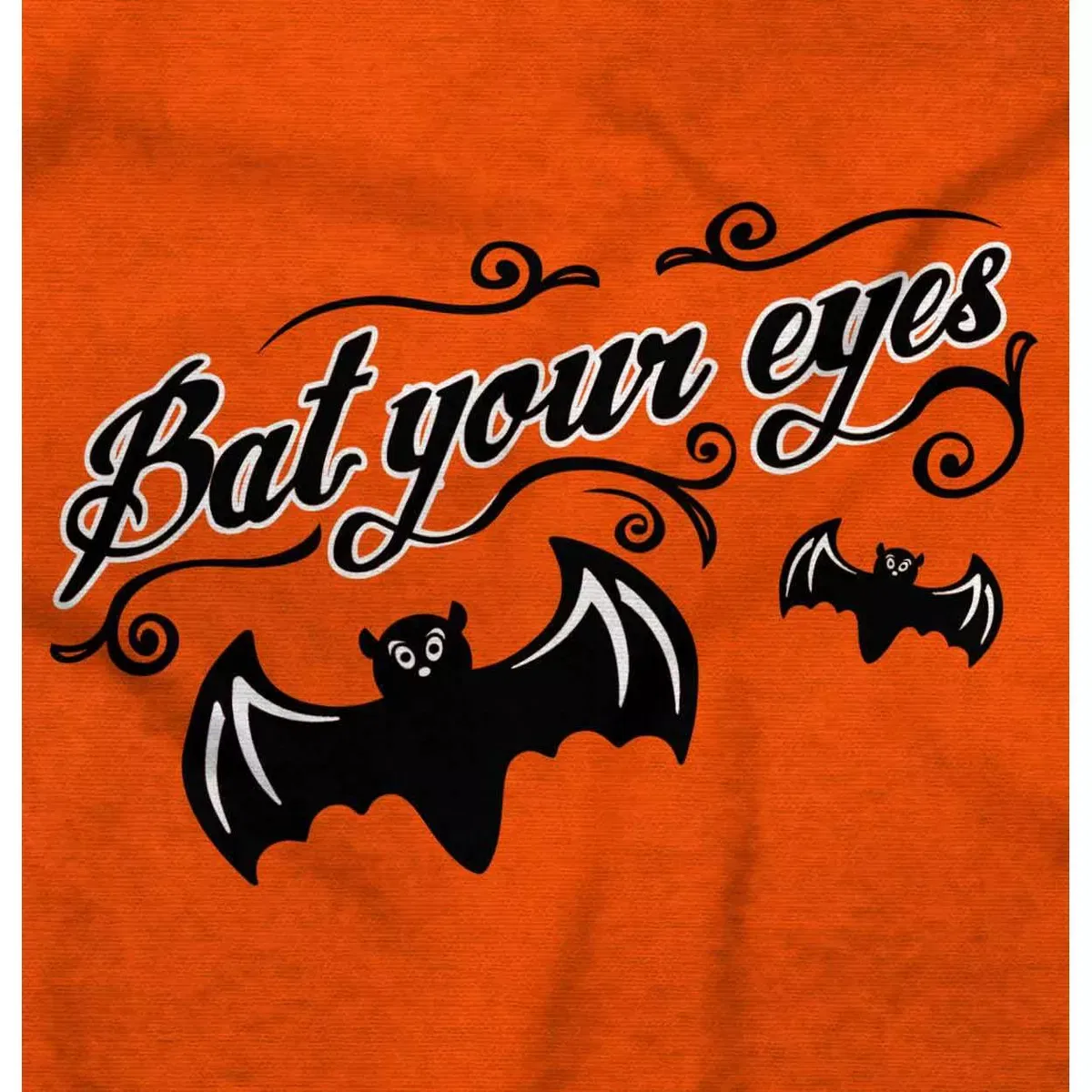 Детское боди-комбинезон с принтом Funny Cute Witchy Halloween Bats Brisco Brands, Orange — фото 2