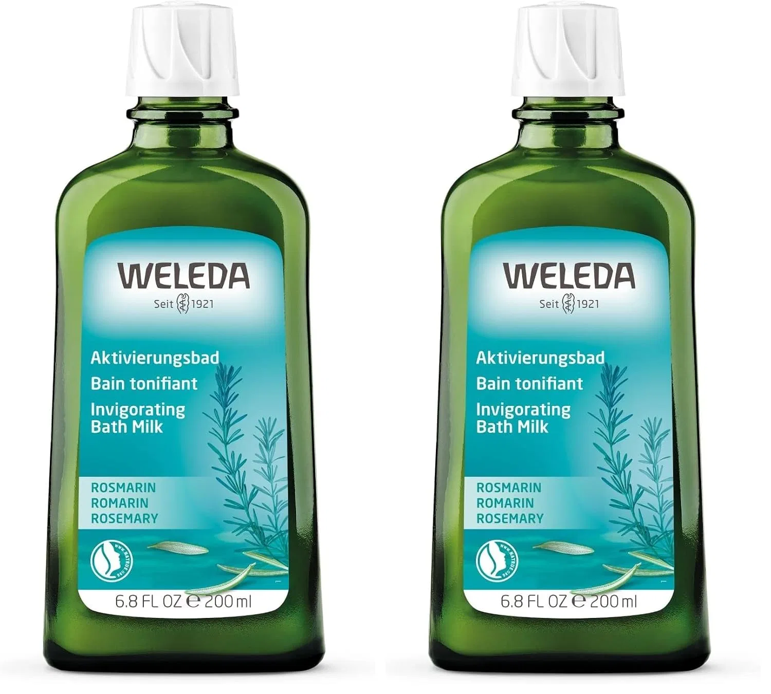 Масло для ванн Rosemary Activation Bath, WELEDA, набор 2 шт по 200 мл