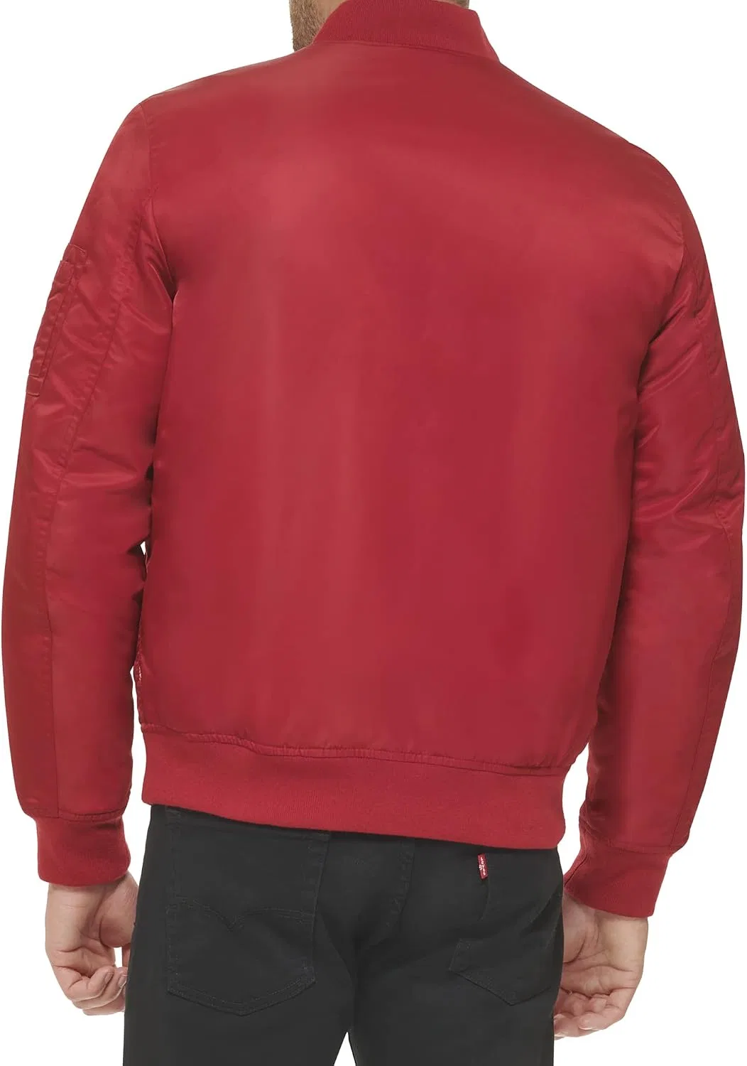 Мужская куртка-бомбер с длинным рукавом Levi's, Red Ma-1 Filled — фото 4
