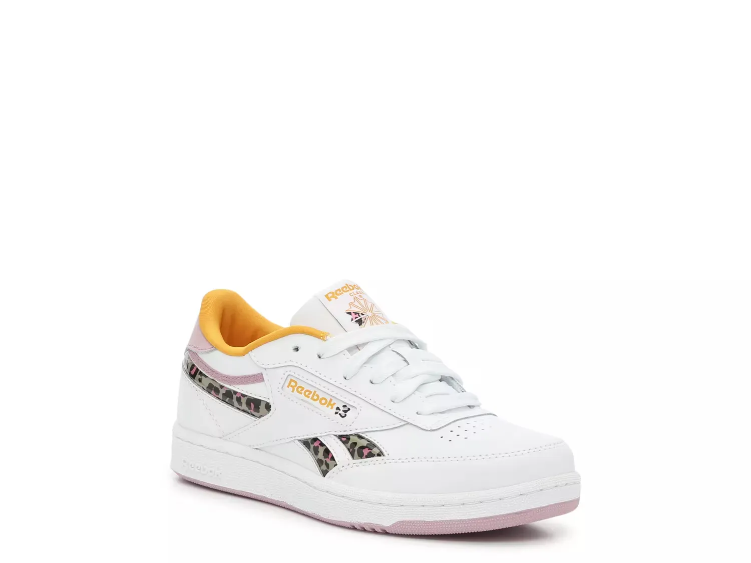 

Кроссовки Club C Revenge - детские Reebok, White/Multicolor Animal Print