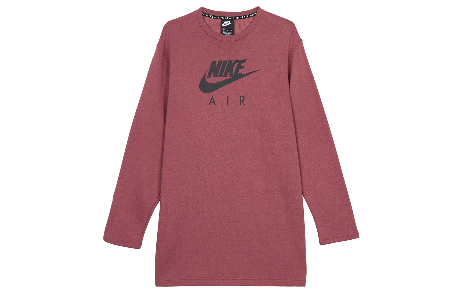 Nike Толстовка женская красная с круглым вырезом утолщенная — фото 3