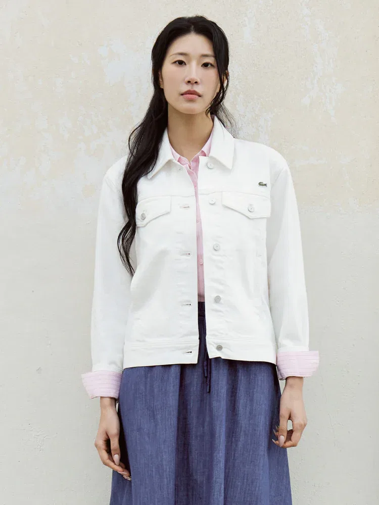 Куртка джинсовая LACOSTE Denim Trucker, White