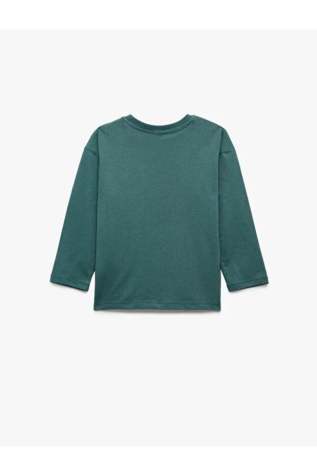 Детская футболка для мальчиков с вышивкой Koton, Green — фото 2