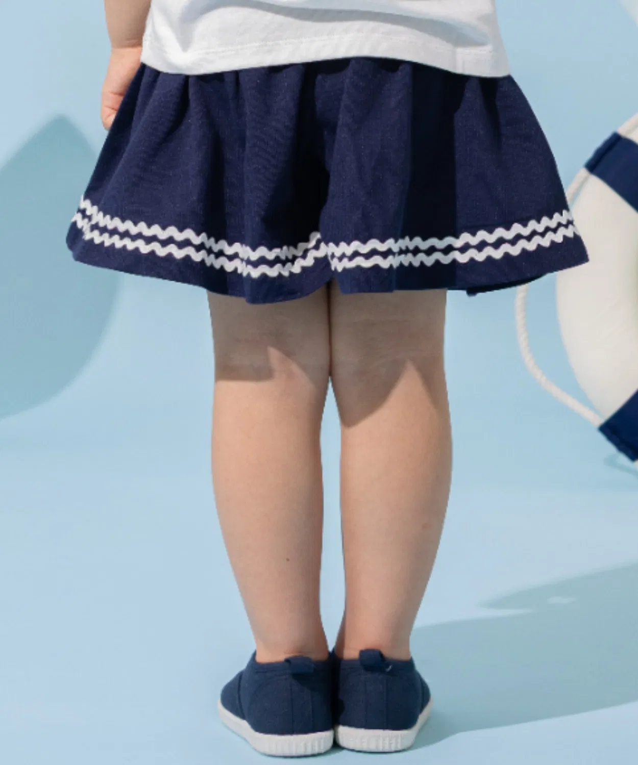 Детские шорты-кюлоты с принтом Marine Friends ANPANMAN KIDS COLLECTION, Sax Blue — фото 2