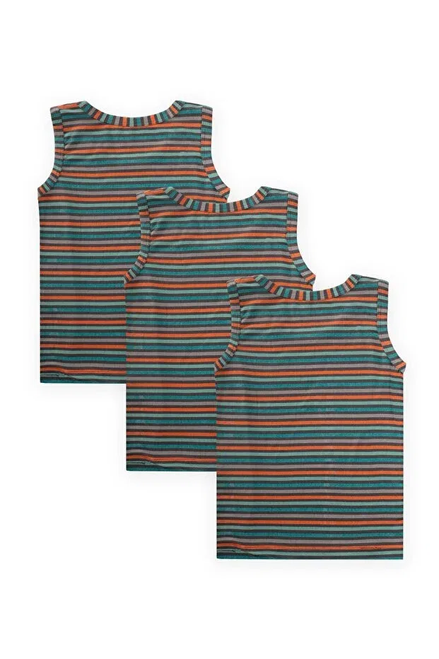 Детское для мальчиков топ на широких бретелях комплект Cigit, Striped — фото 2