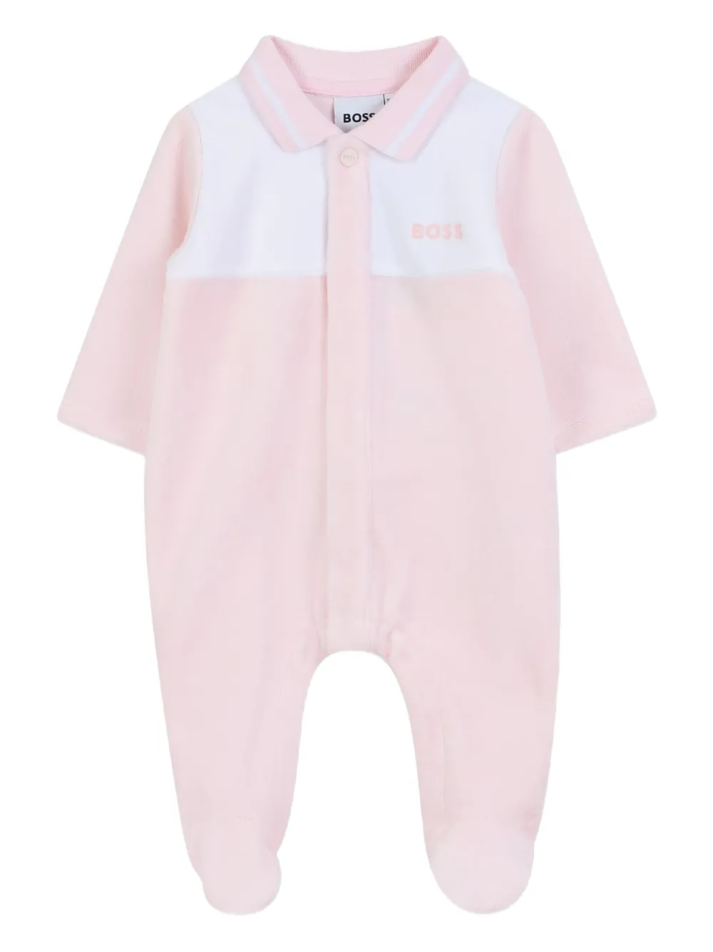 

Пижама с воротником поло BOSS Kidswear, розовый