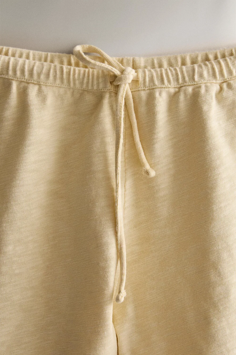 Хлопковые шорты ZARA, Light yellow — фото 2