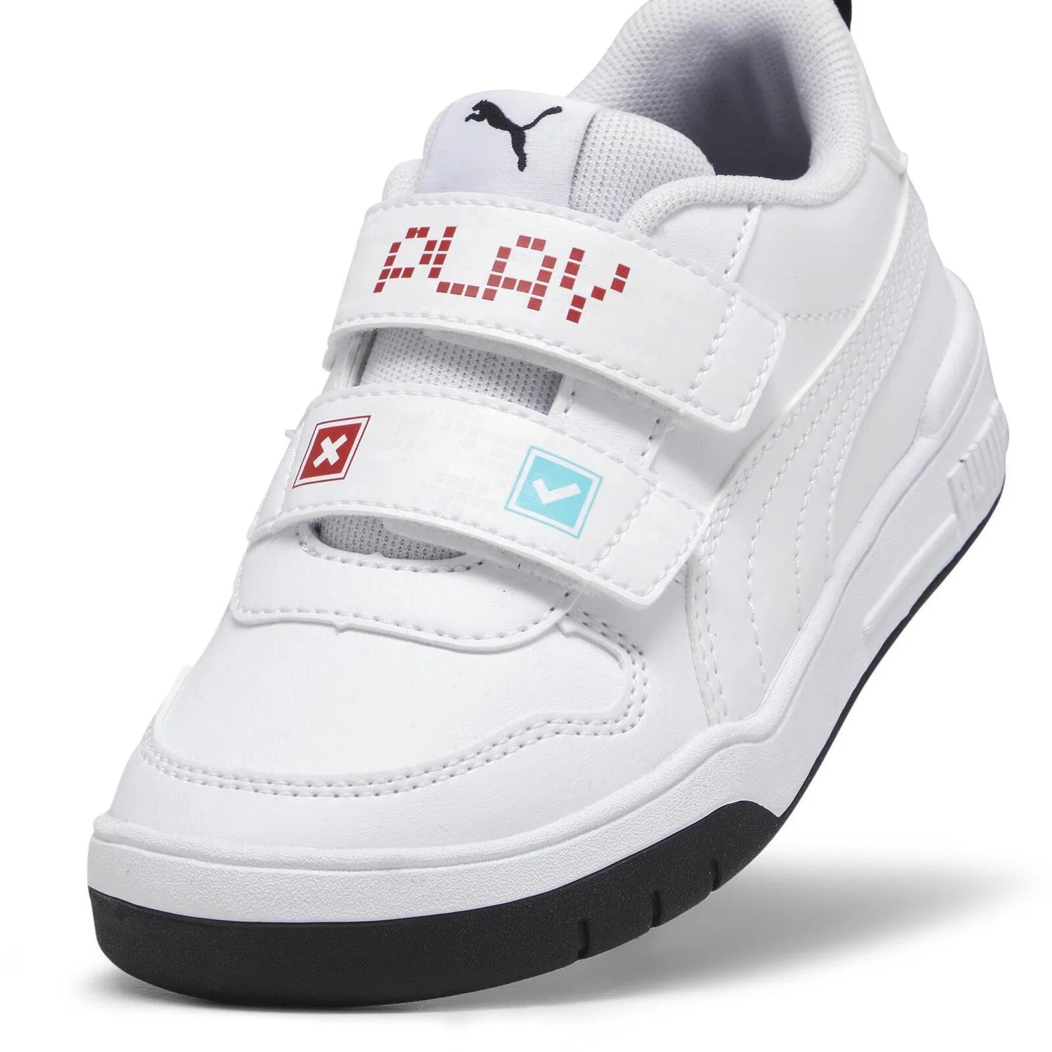 Детские кроссовки с кожаным верхом Puma Multiflex SL Play V Ps, Weiß — фото 3