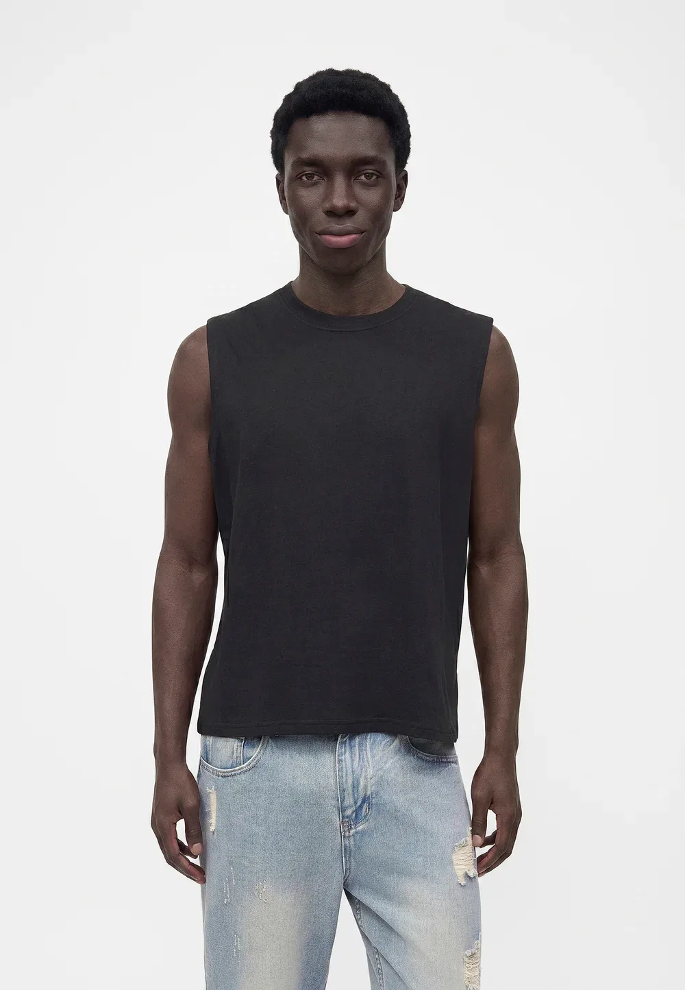 Майка-Борцовка на каждый день Gap, Black — фото 4
