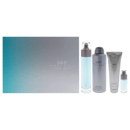 Мужской набор ароматов 360 by Perry Ellis, 100 мл, 177 мл, 89 мл, 7 мл