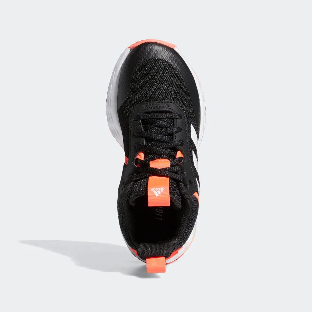 Детские кроссовки для баскетбола Ownthegame 2 Adidas, Core Black White Turbo — фото 4