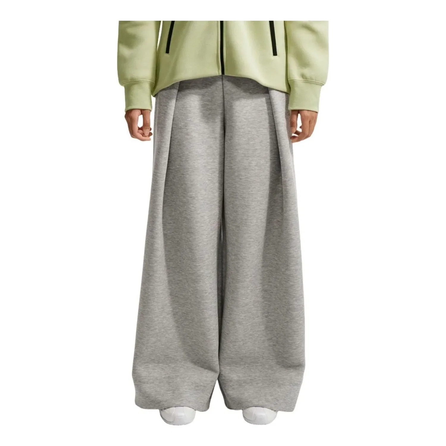 Женские брюки NSW Tech Fleece High-Waisted Pleated Pants Asia Sizing 'Dark Grey Heather' Nike, Dark Grey Heather