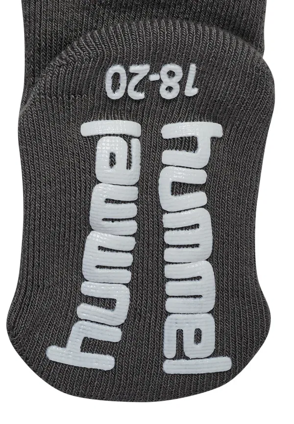 Набор из 3 нескользящих носков Hmlmini, унисекс Hummel, темно-серый — фото 4