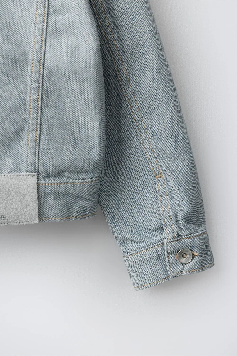 Джинсовая куртка ZARA, Light blue — фото 4