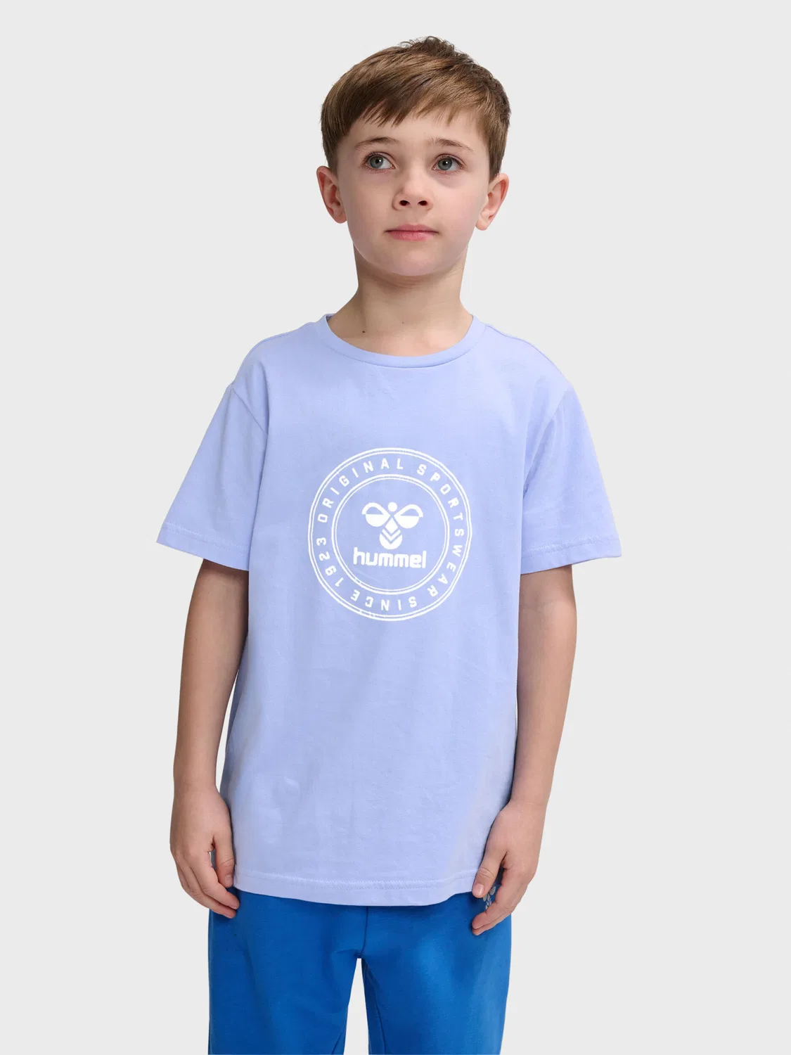 Детская футболка из биохлопка Hmltres Circle T-Shirt Hummel, Violett — фото 3