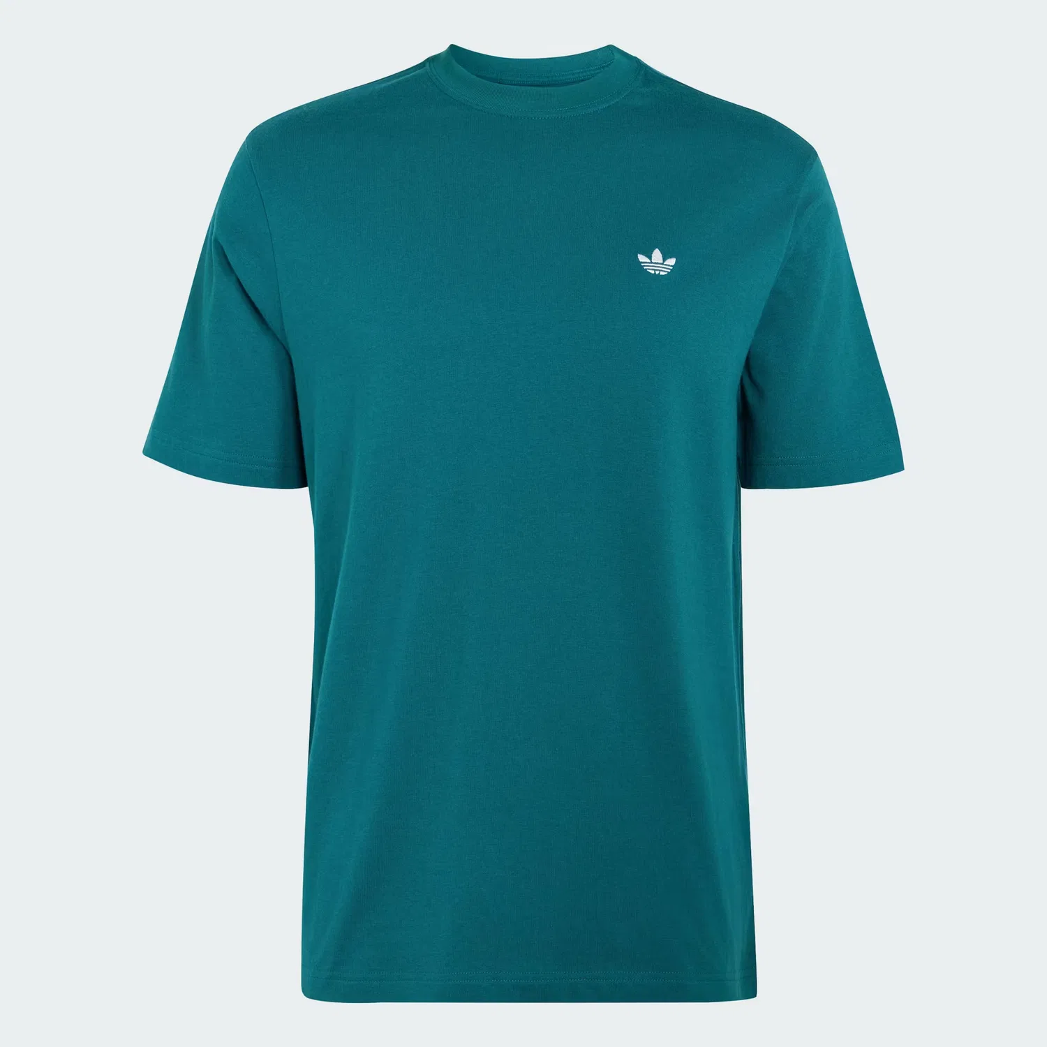 Мужская футболка с круглым вырезом Trefoil Essentials Adidas Originals, насыщенный зеленый — фото 4