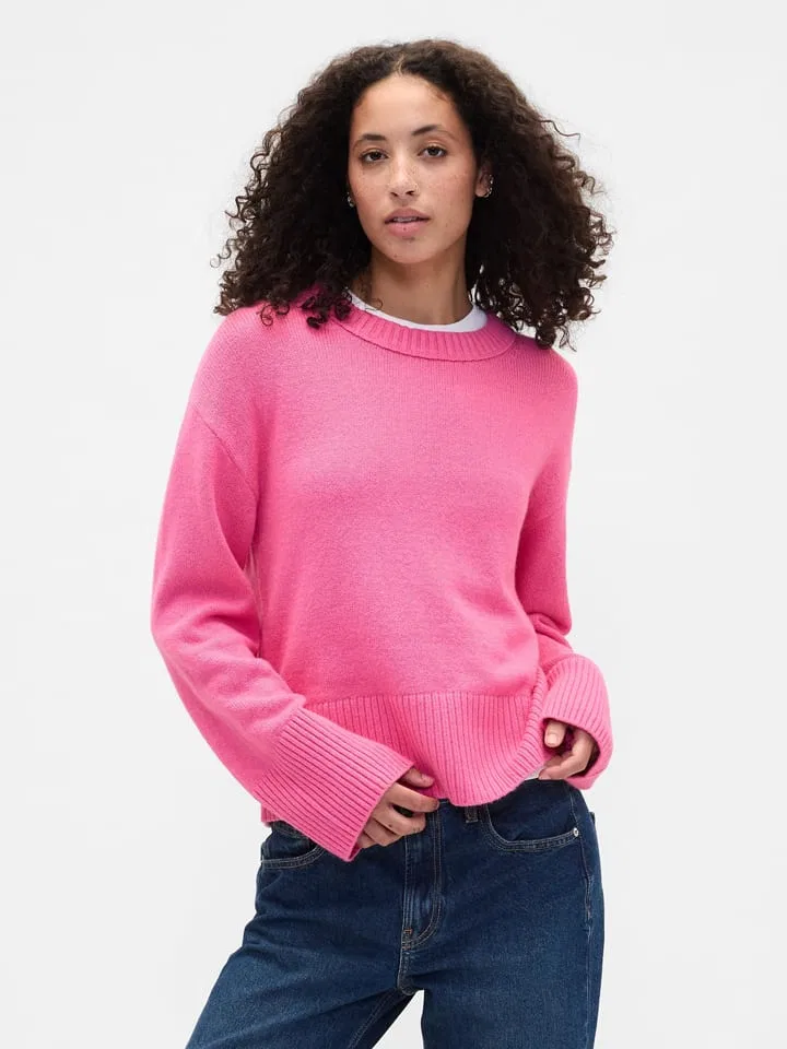 Женский пуловер прямого кроя GAP, Pink