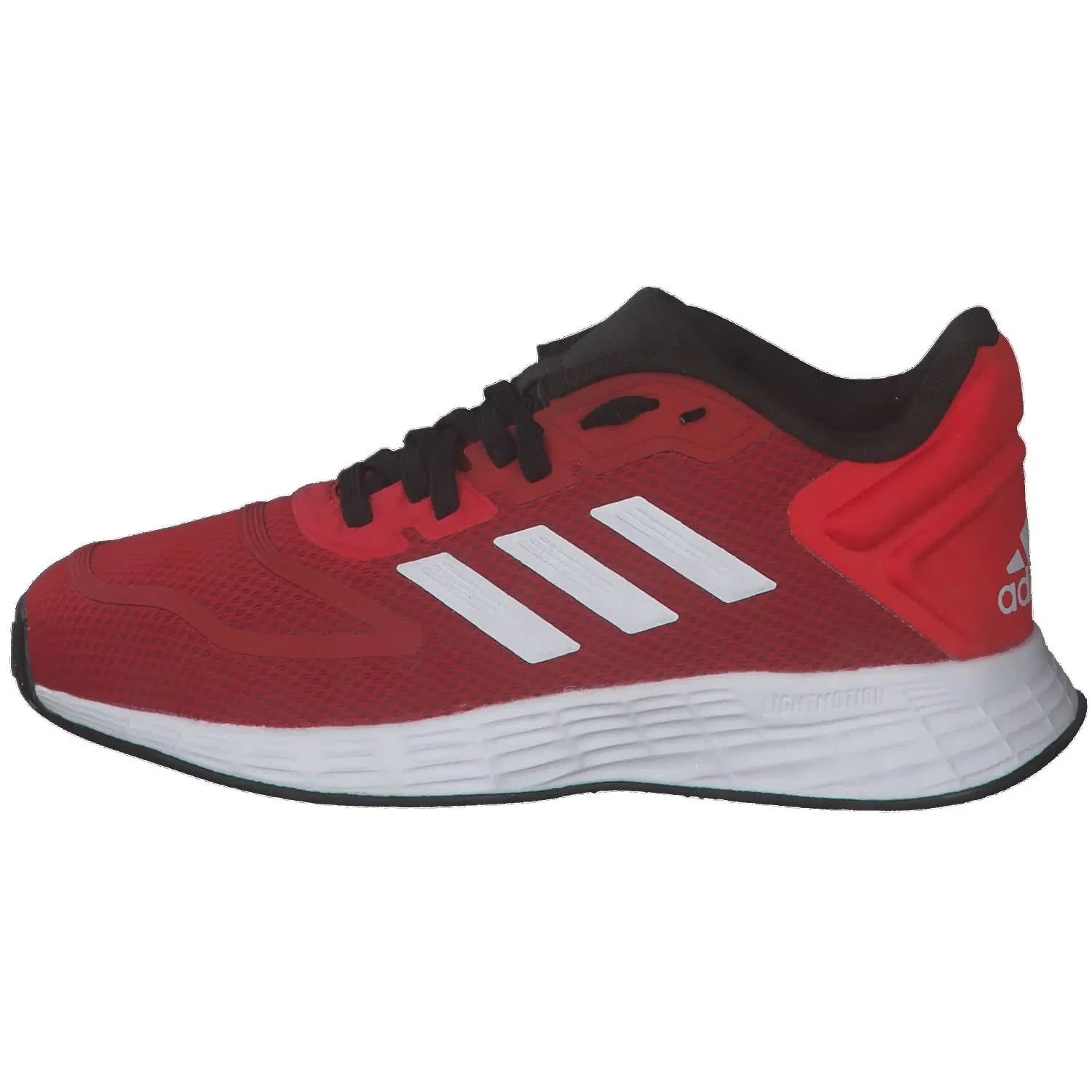 Детские кроссовки для мальчиков с шнуровкой Duramo 10k Adidas, Bright Red White Black — фото 2