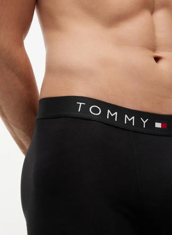 Трусы-боксеры хлопковые комплект из 3 штук th original Tommy Hilfiger, черный — фото 4