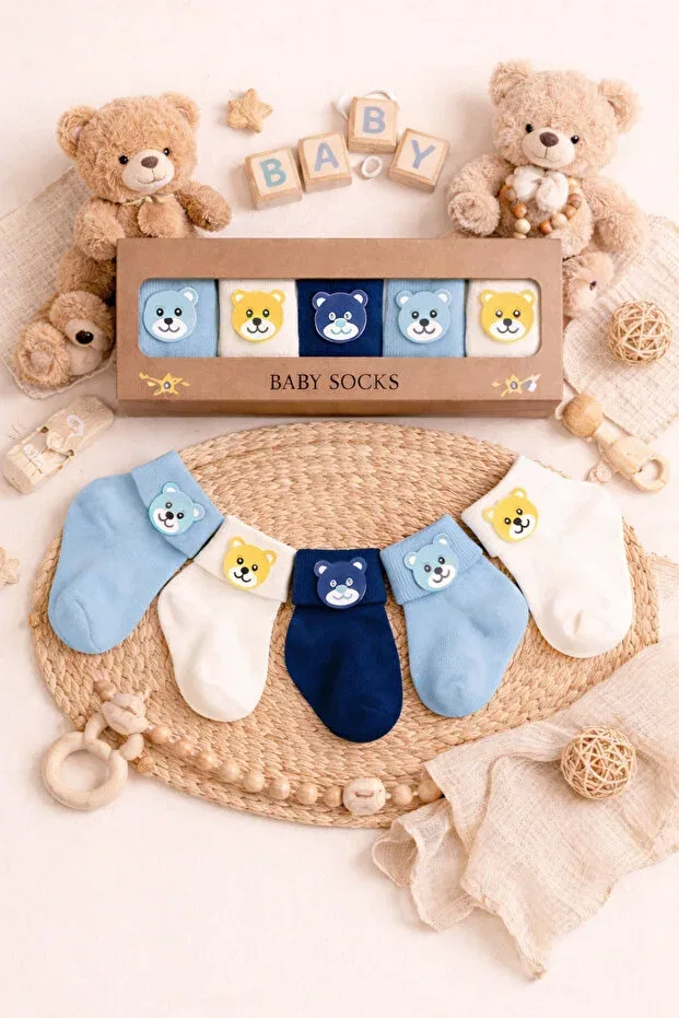 Детские носки для мальчиков с длинным голенищем Teddy Bear Accessories Generic Brands, Blue