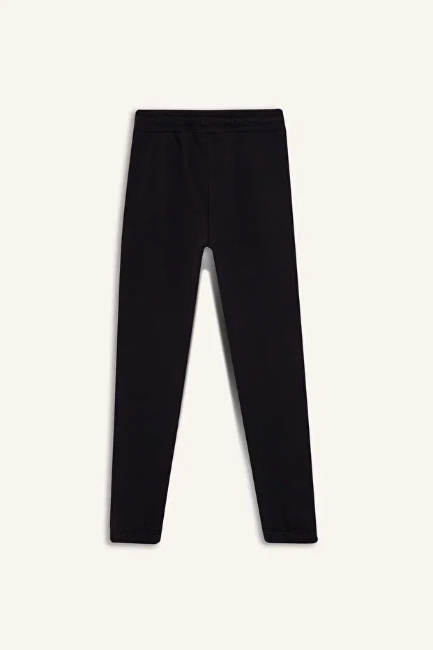 Детские спортивные штаны для девочек с принтом Jogger sweatpants girls g0578a826sp Defacto, Black-Bk81 — фото 3