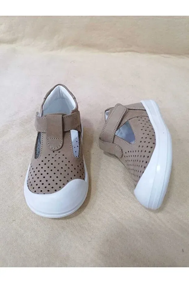Детские туфли для девочек с ортопедической подошвой Özgür Kids, Mink — фото 3