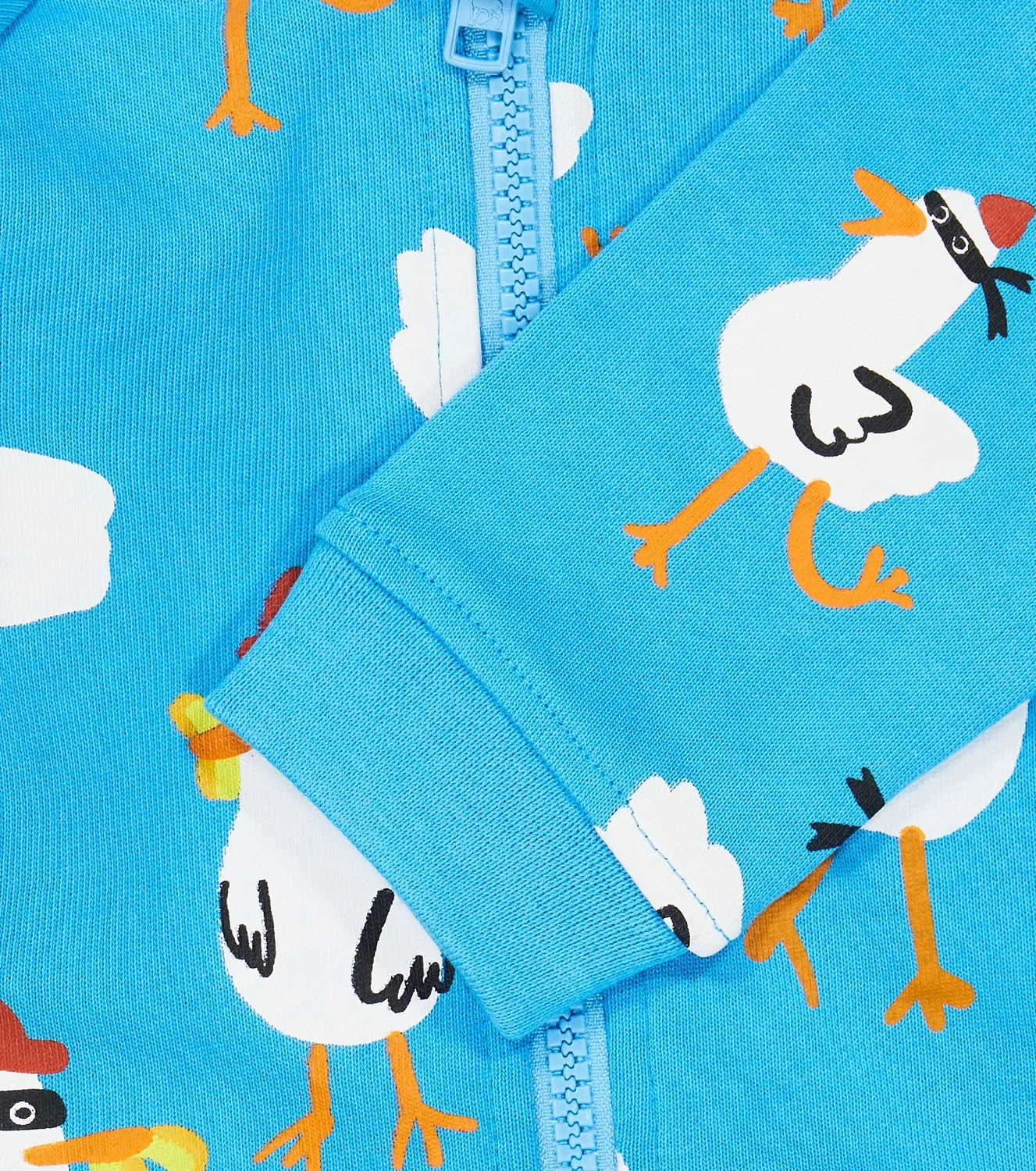 Комплект свитшот и шорты с капюшоном Stella Mccartney Kids, голубой — фото 3