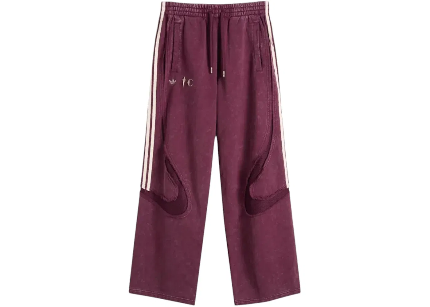 Мужские спортивные штаны с принтом Adidas x Thug Club Teamgeist Sweatpants (Asia Sizing), Maroon