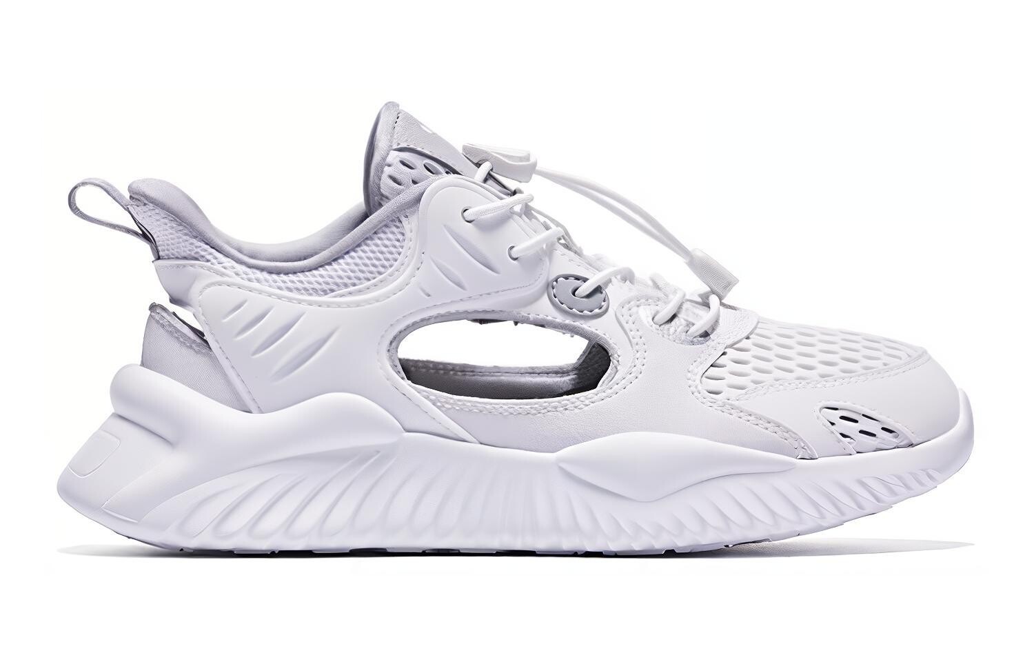 Кроссовки QIAODAN Kids Lifestyle Shoes GS Low-top White/Gray — фото 2