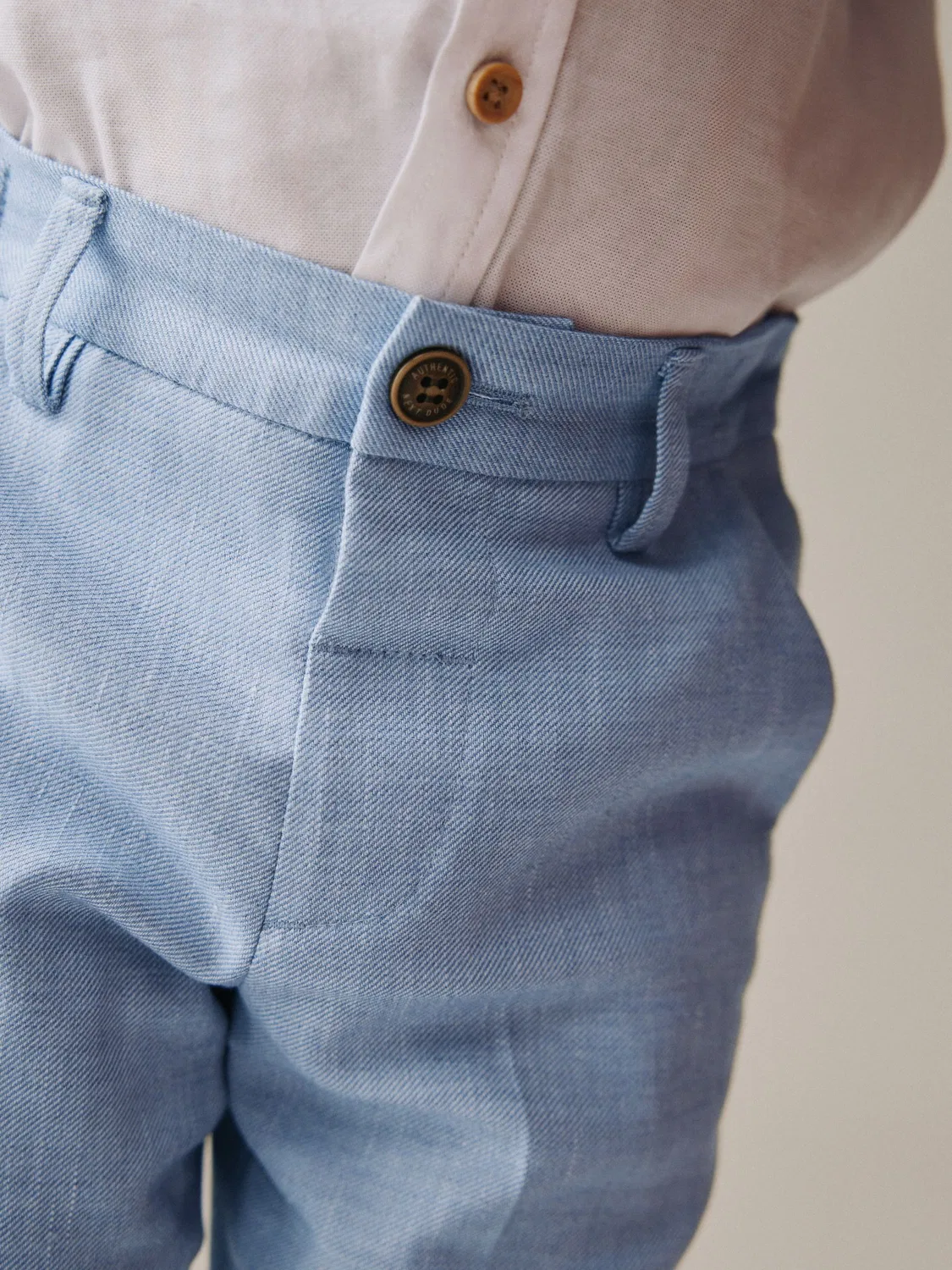 Брюки классические, текстурированная ткань, модель Smart Trousers Next, синий — фото 3