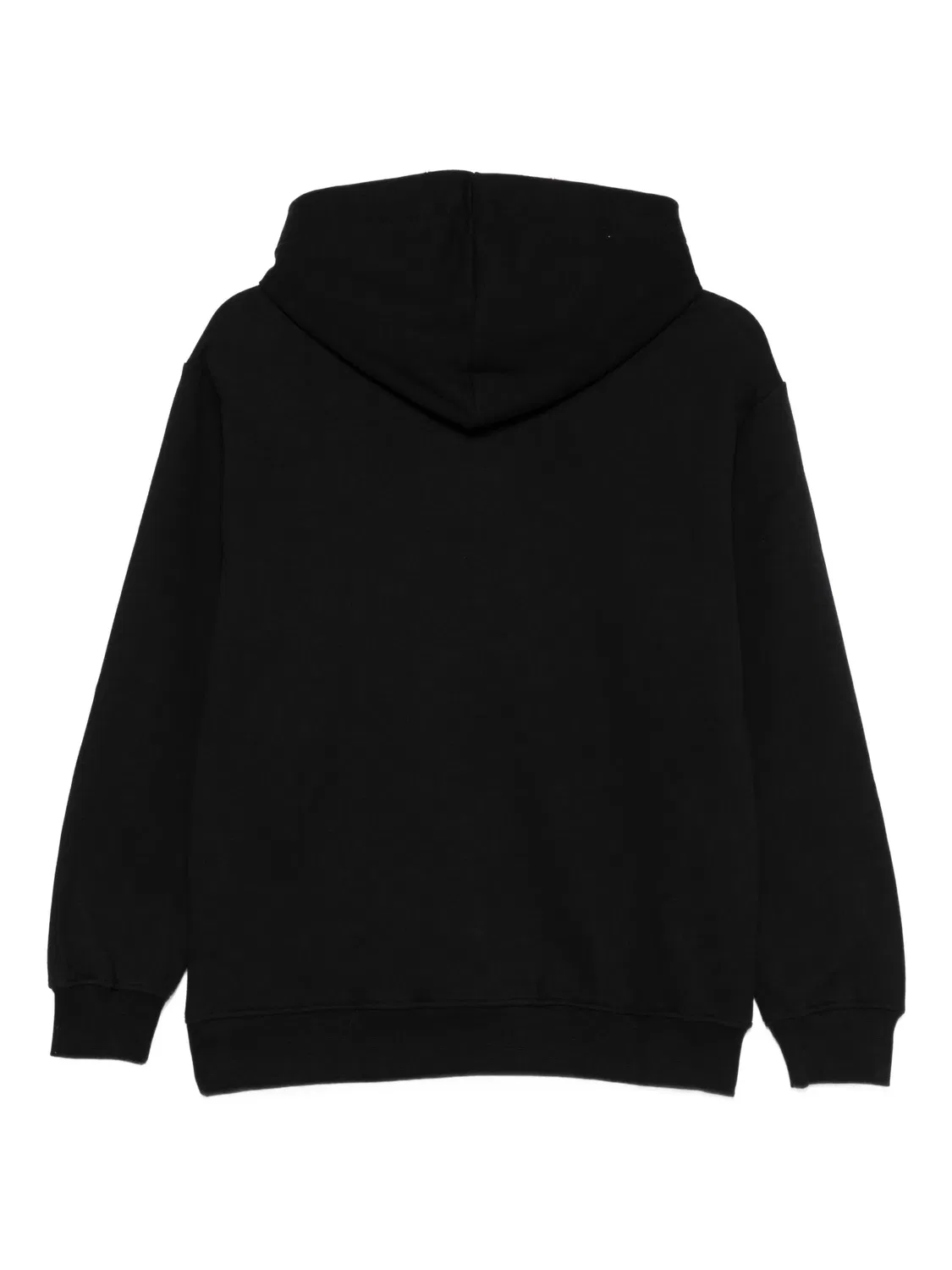 Свитшот с капюшоном и принтом логотипа MSGM, черный — фото 2