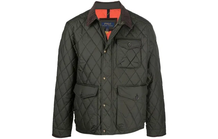 Мужская стеганая куртка с прямым низом Polo Ralph Lauren, Olive Green