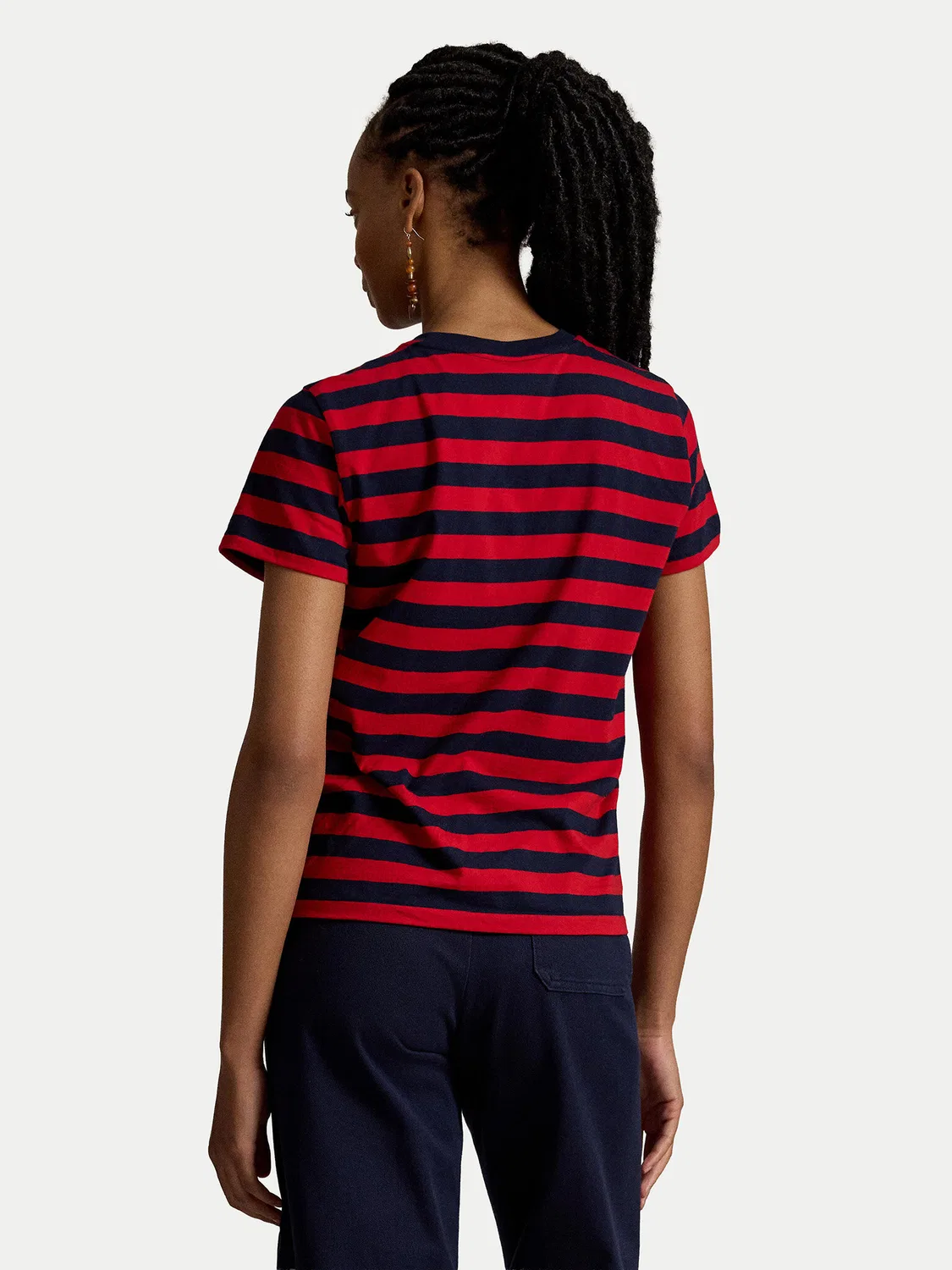 Женская футболка стандартного кроя Polo Ralph Lauren, синий — фото 3