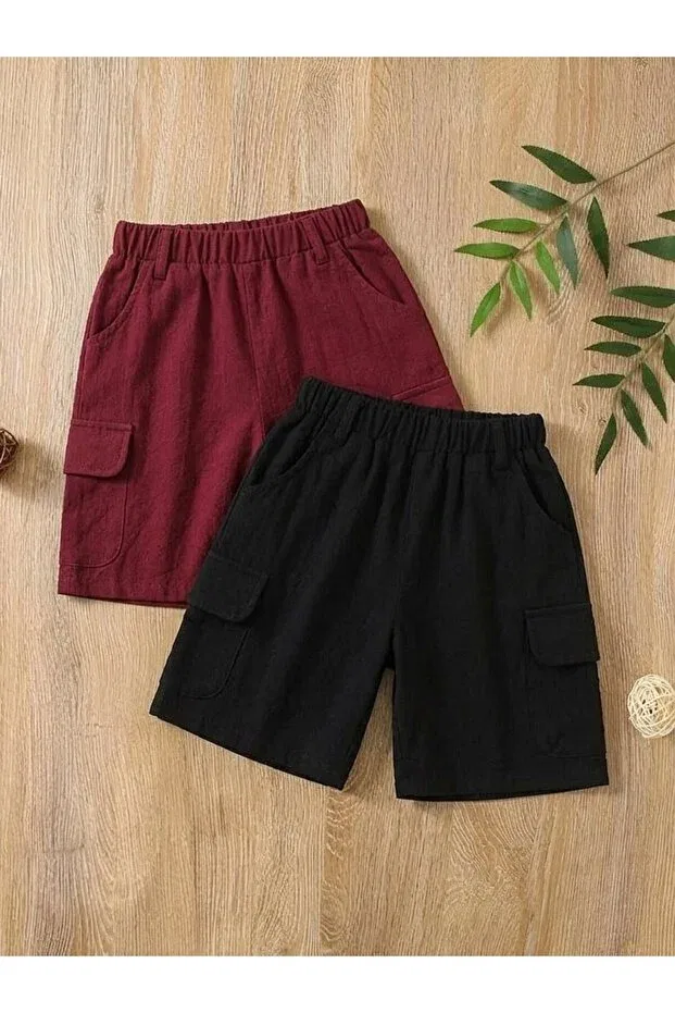 Детские шорты для девочек тканые Shop, Black