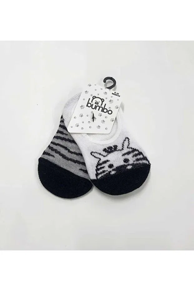 Детские носочки-балетки с принтом Zebra 2-pack Baby By Bumbo, Black