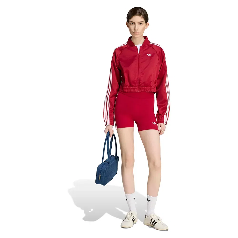 Женский свитшот из атласа Adidas Originals Satin SST, Red — фото 4