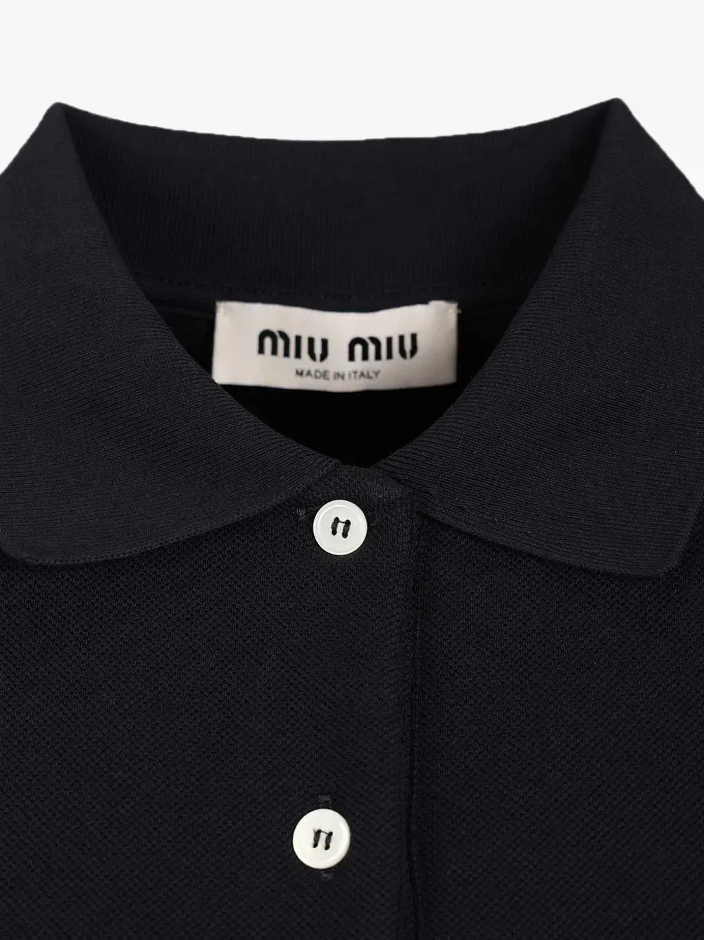 Рубашка поло без рукавов с вышитым логотипом MIU MIU, синий — фото 3