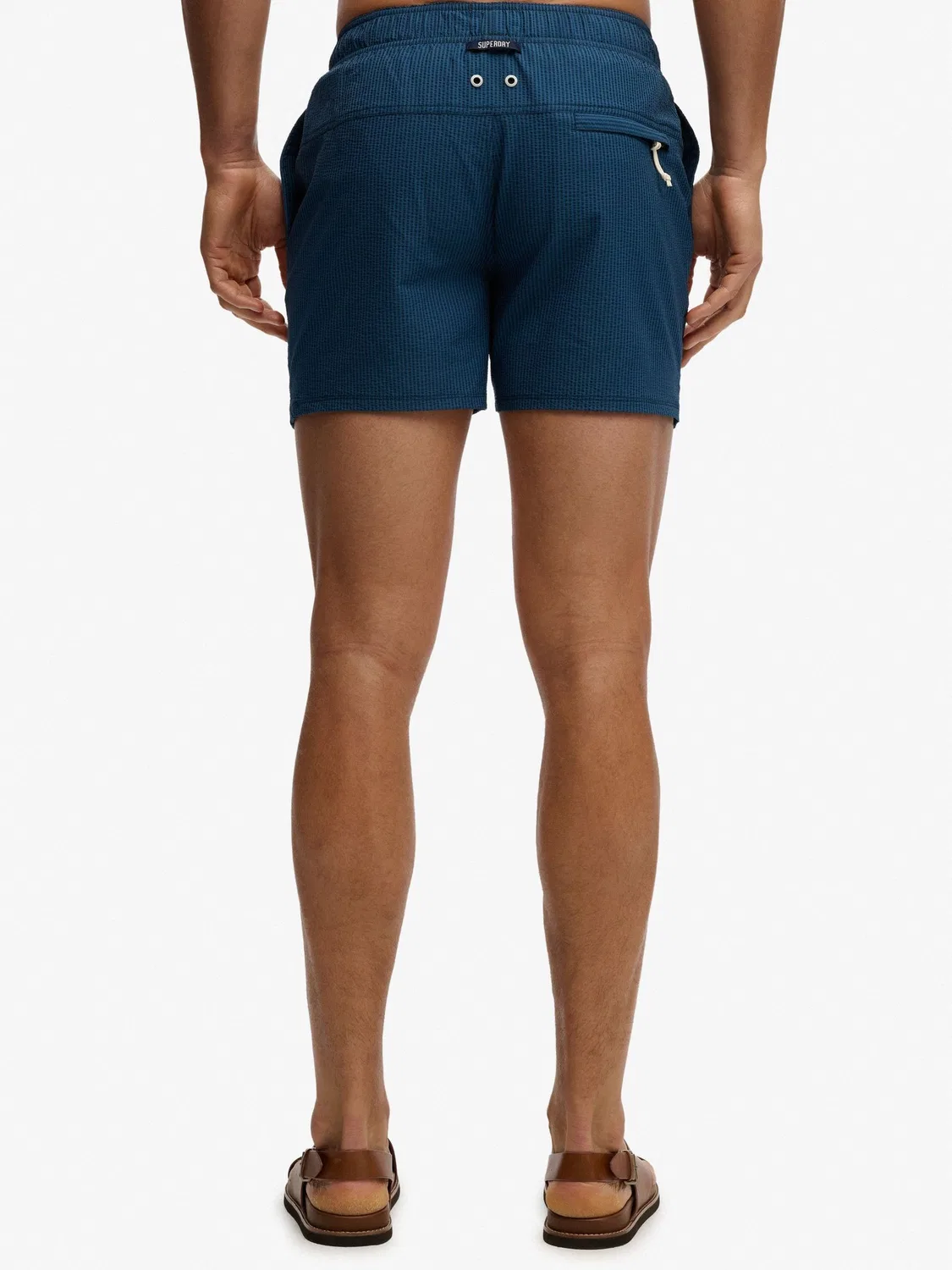 Плавки Superdry Seer Sucker 15-inch, Синие — фото 3
