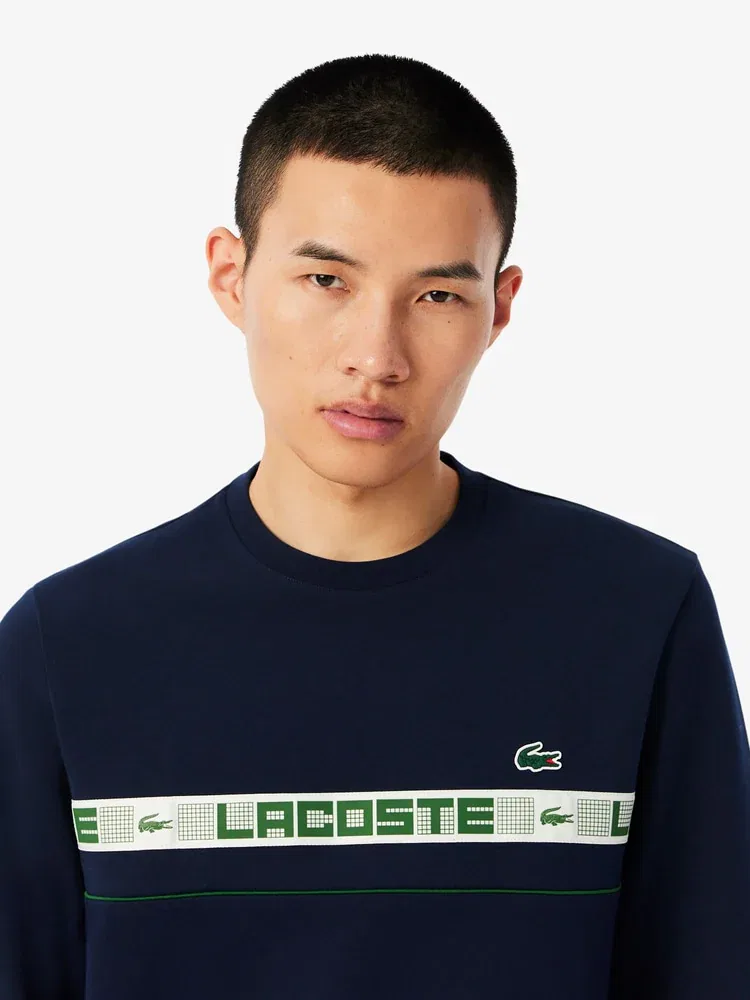 Свитшот мужской с логотипом LACOSTE, Navy — фото 2