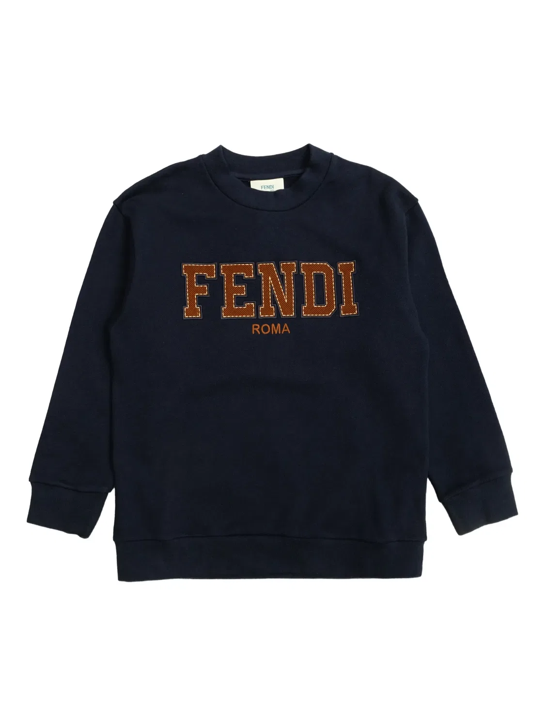 Свитшот с длинными рукавами FENDI, темно-синий