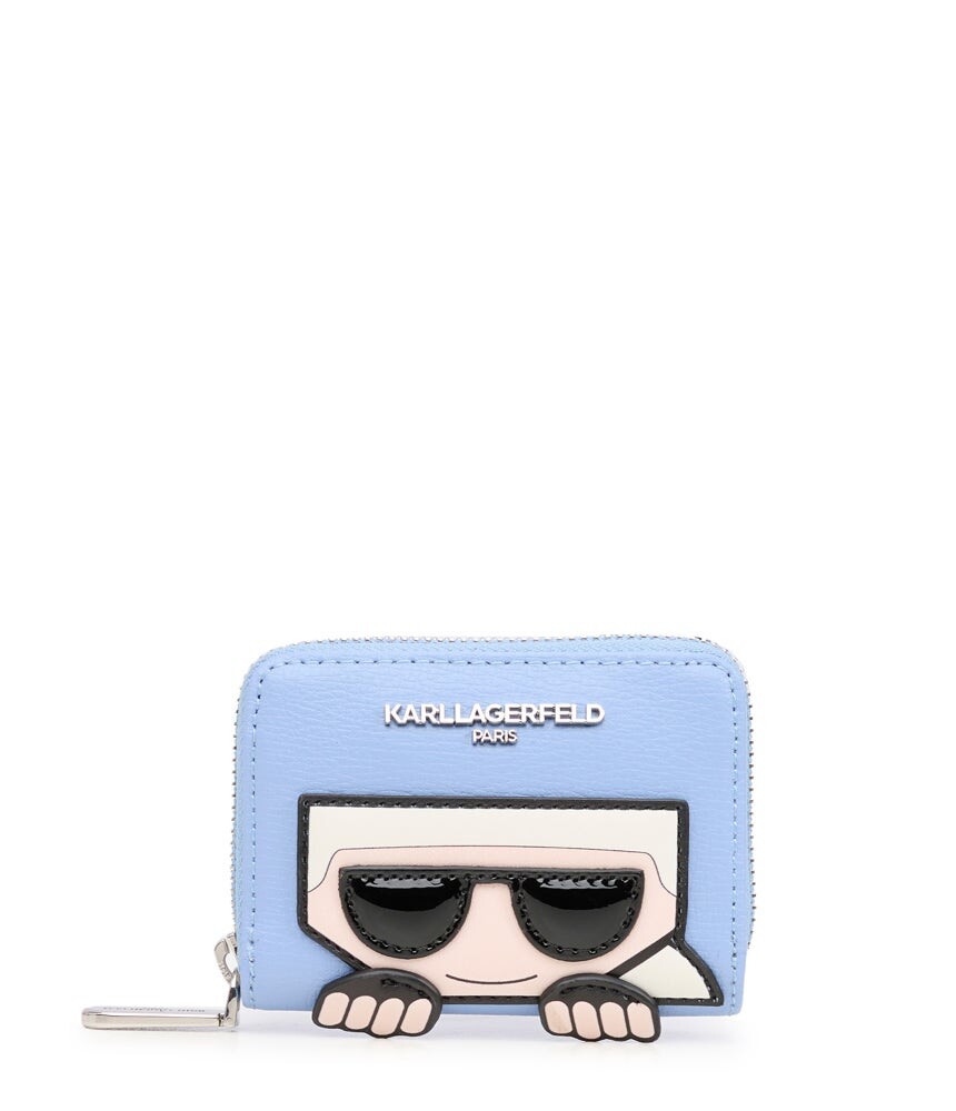 

Маленький кошелек на молнии вокруг Karl Lagerfeld, синий