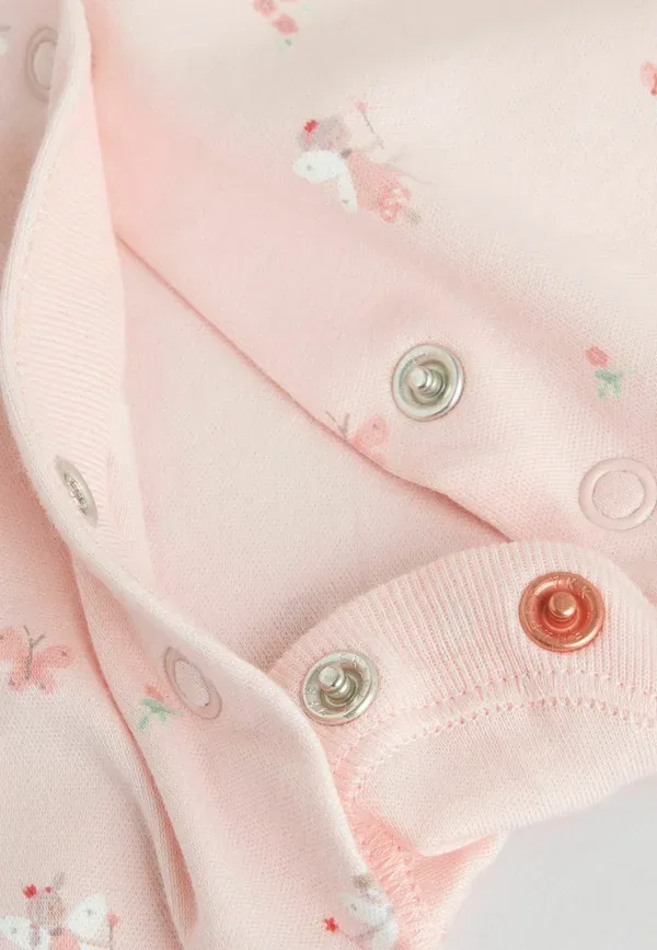 Комплект пижамы из 7 предметов с цветочным принтом Regular fit 7 pack - sleep suit Next, white pink, белый/розовый — фото 3