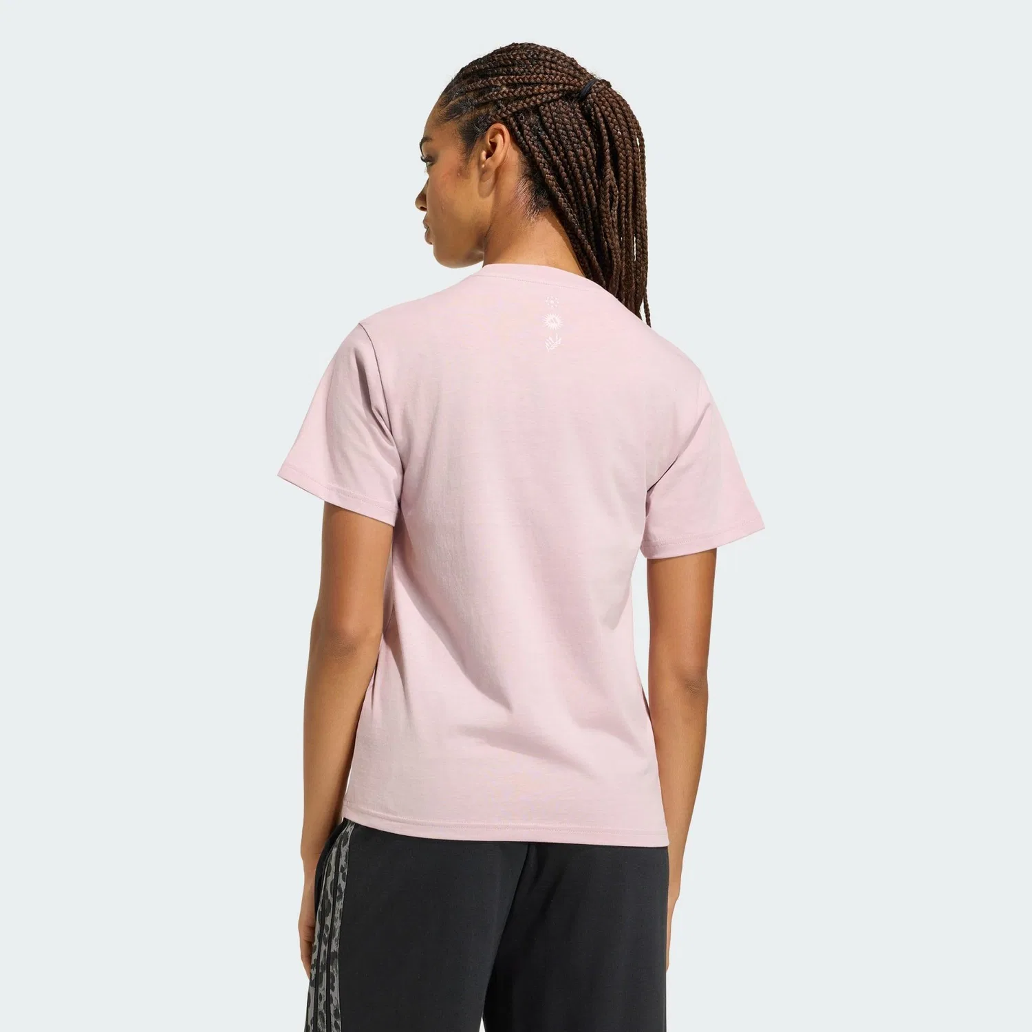 Мужская футболка с принтом GRAPHIC T-SHIRT MIT ANIMALPRINT Adidas, Tieflila — фото 3