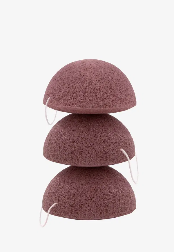 Набор конжак-спонжей из красной глины для лица Konjac Sponge Set Red Clay Luvia Cosmetics