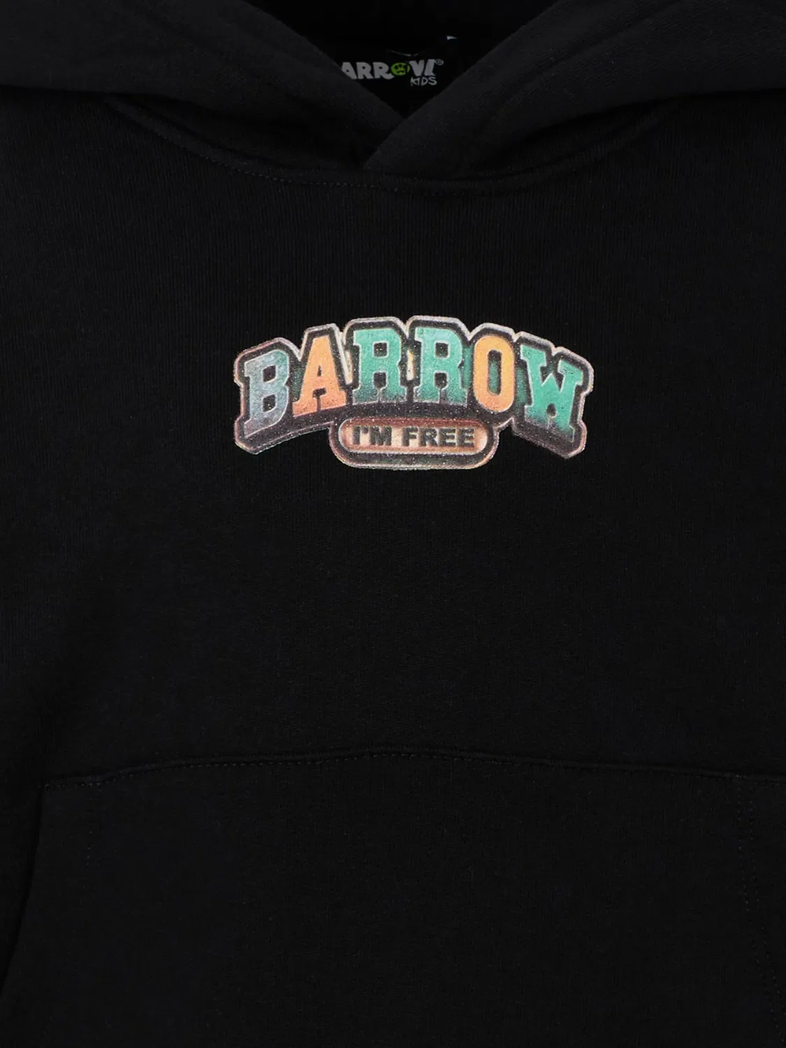 Худи с графическим принтом черного цвета BARROW, черный — фото 2