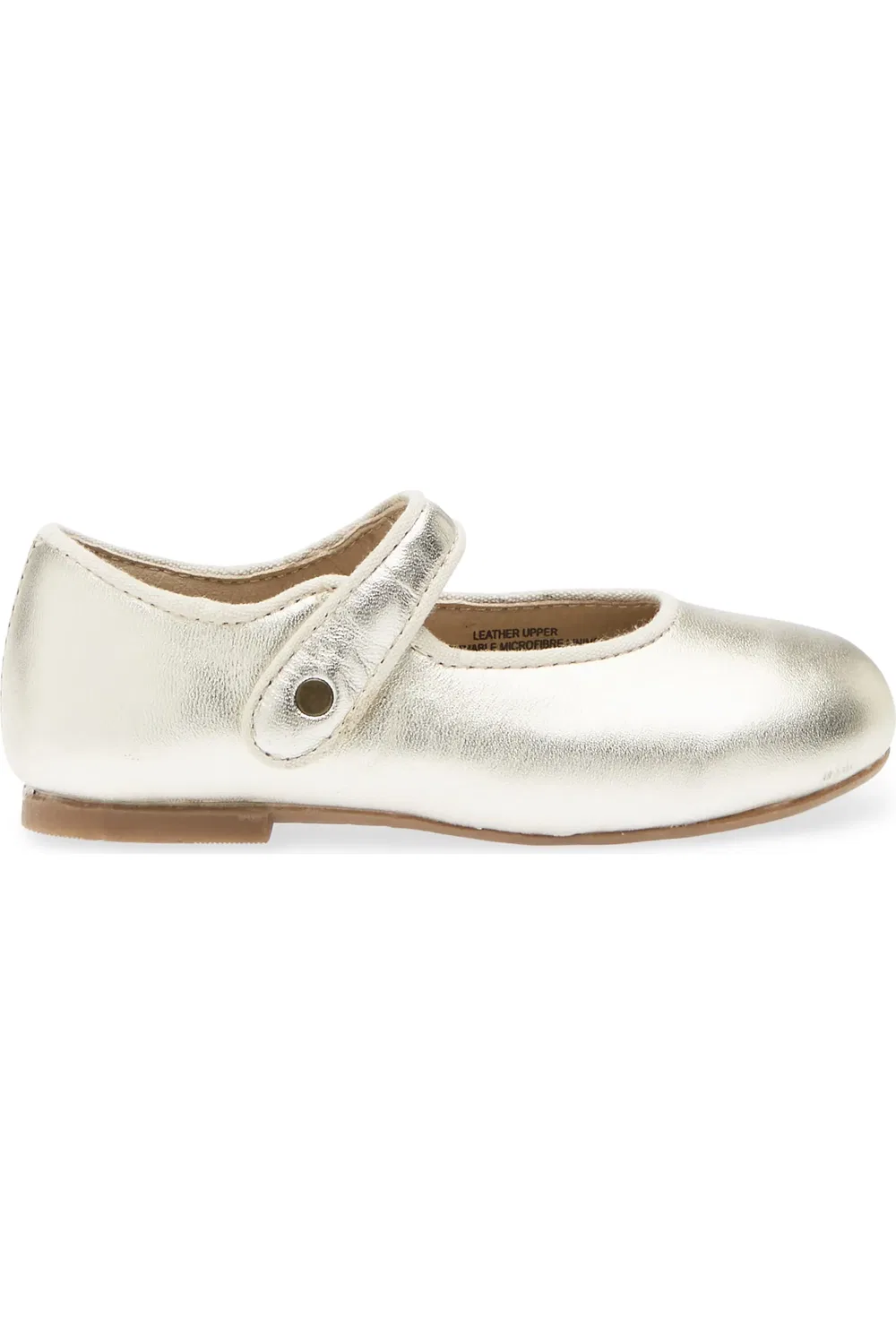 Детские туфли Мэри Джейн на липучке Lady Jane OLD SOLES, Gold — фото 3