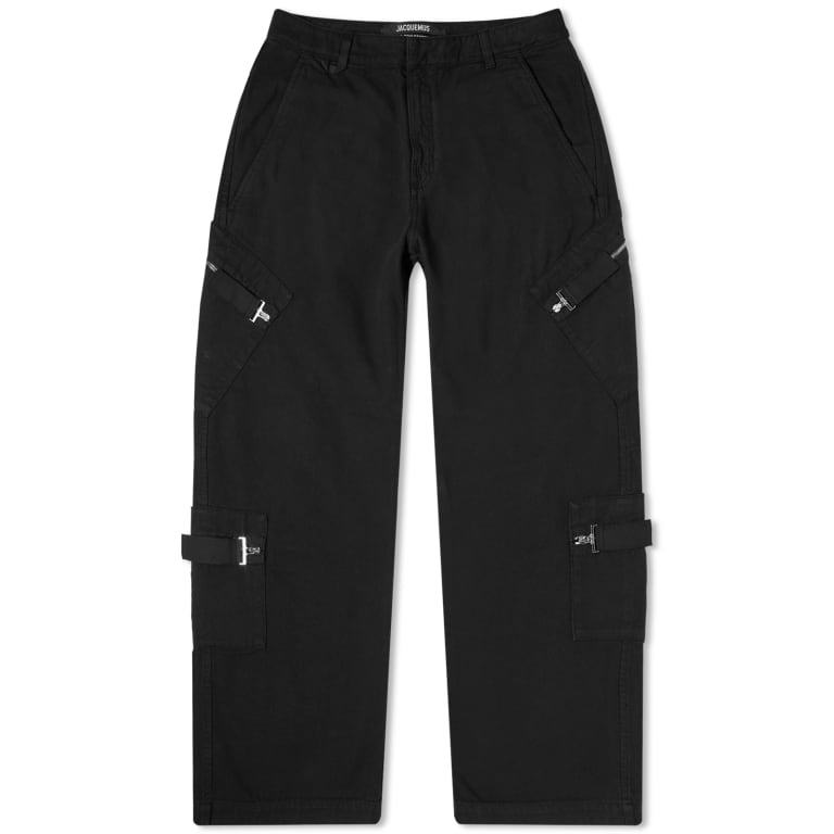 

Брюки Jacquemus Marrone Cargo, черный