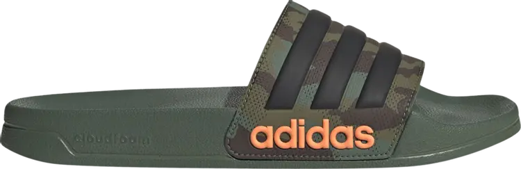 

Сандалии Adidas Adilette Shower Slide 'Camo', зеленый